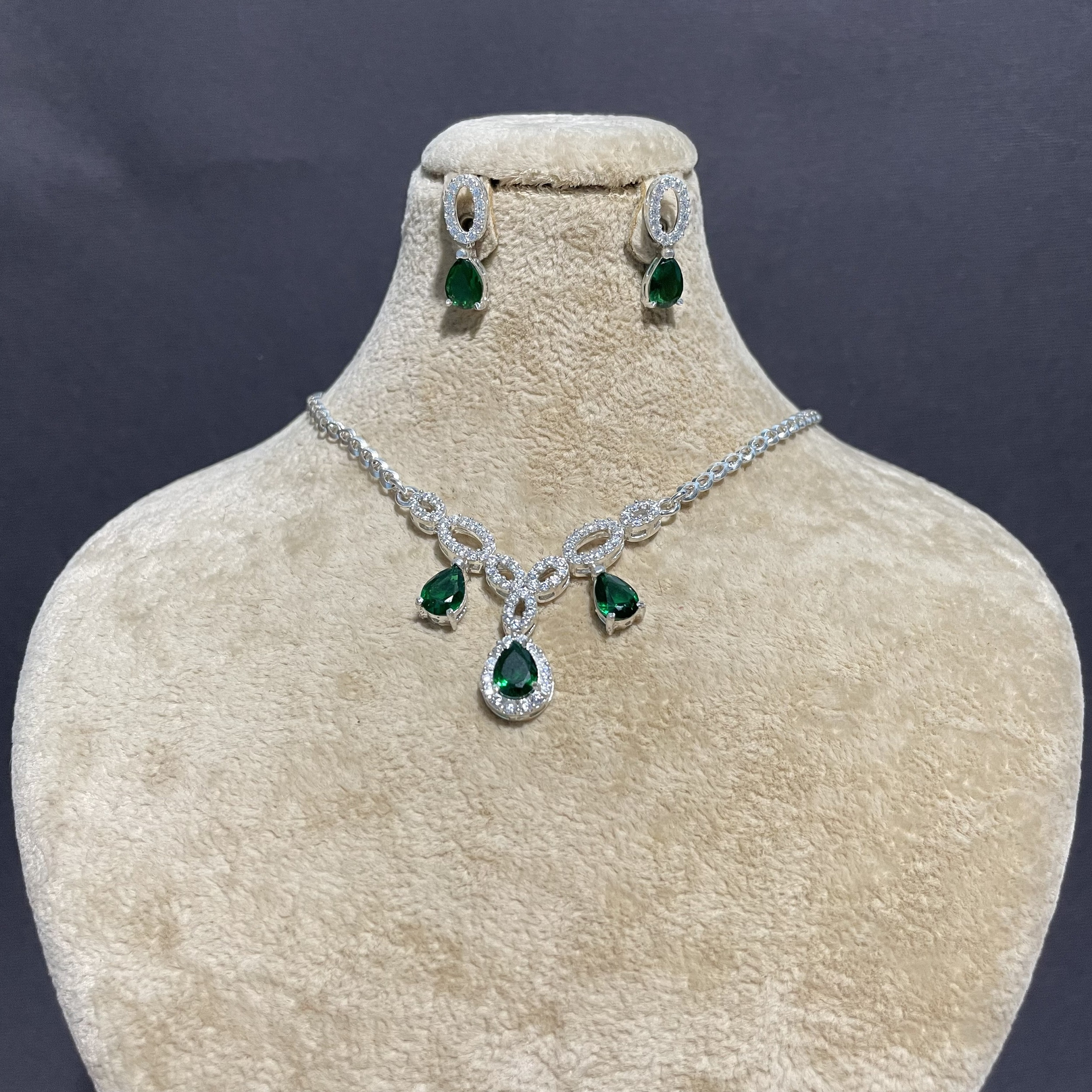 نیم ست نقره زنانه مدل 30715