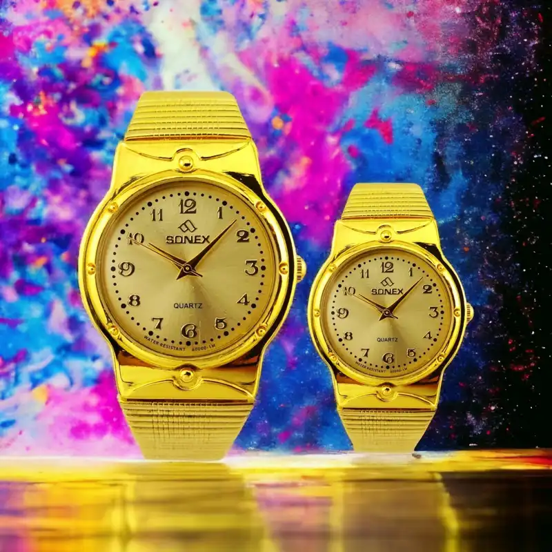 ست ساعت مچی عقربه ای  زنانه و مردانه مدل SN-A0000