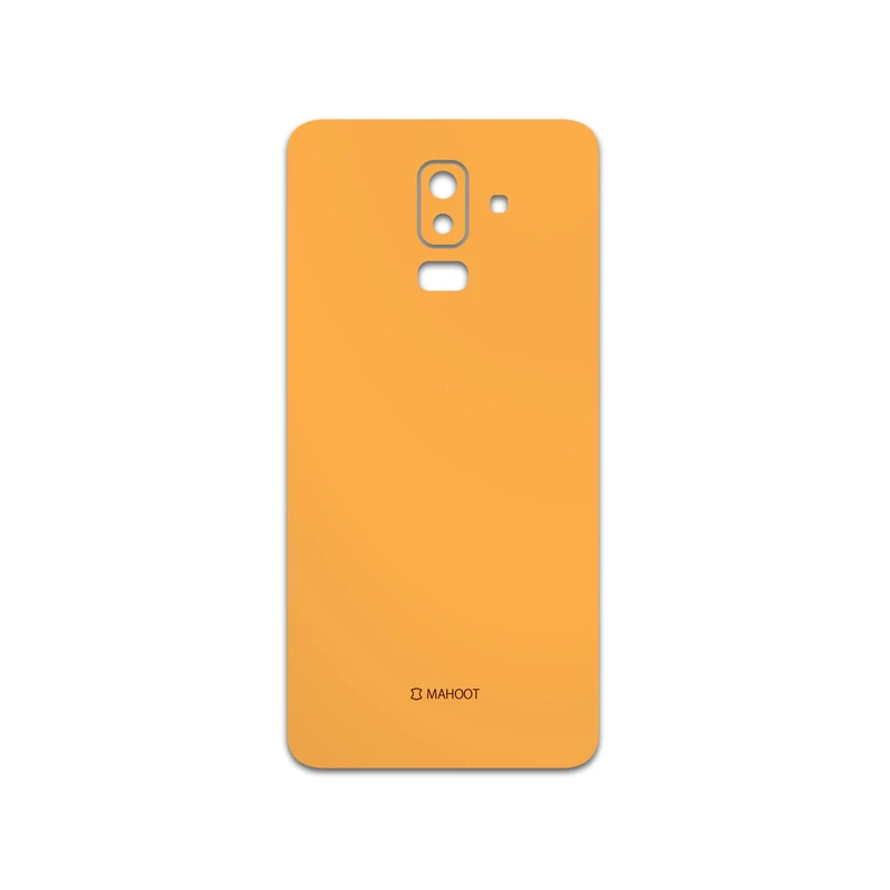 برچسب پوششی ماهوت مدل Matte-Orange مناسب برای گوشی موبایل سامسونگ Galaxy J8