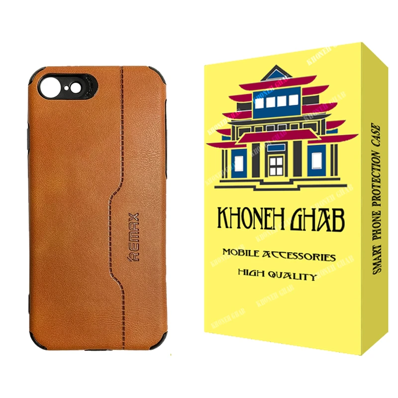 کاور خونه قاب مدل چرم طرح REMAX مناسب برای گوشی موبایل اپل iPhone 8 