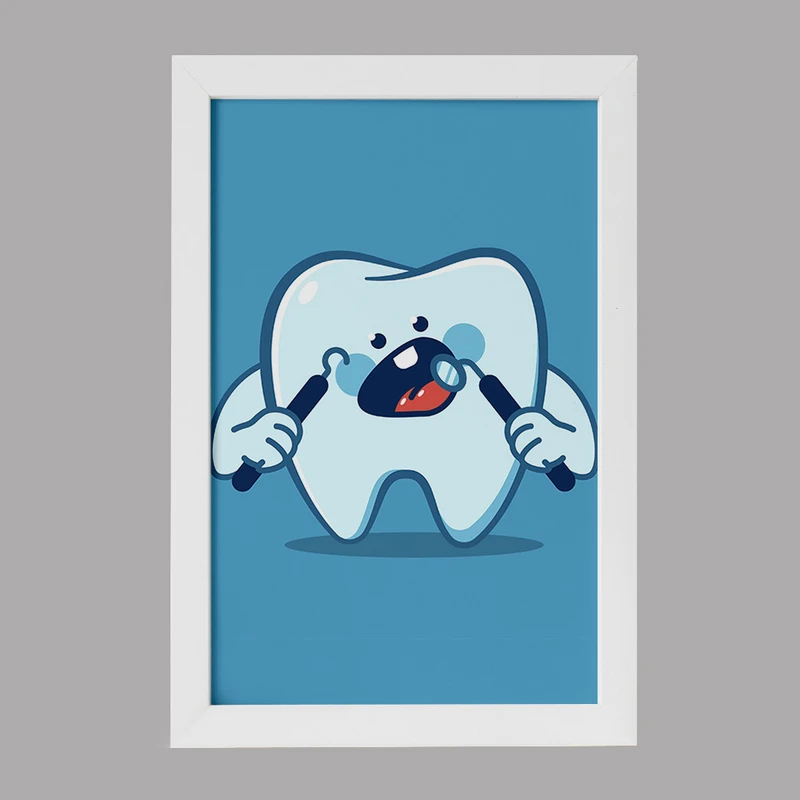 تابلو کودک خندالو مدل دندان و دندان پزشکی کودکانه کد 36764