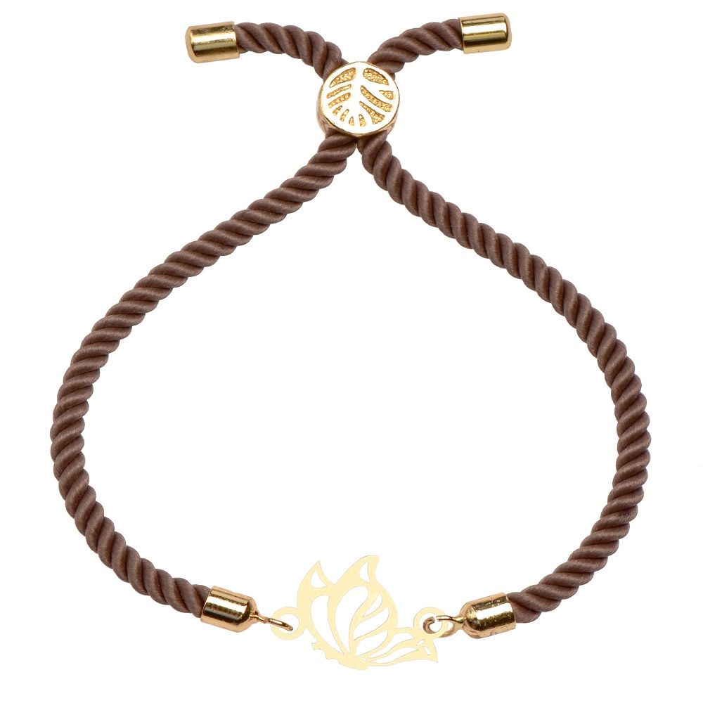 دستبند طلا 18 عیار زنانه کرابو طرح پروانه مدل kr10071 -  - 1