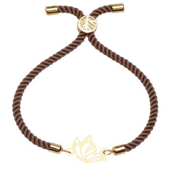 دستبند طلا 18 عیار زنانه کرابو طرح پروانه مدل kr10071