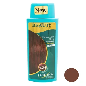 شامپو رنگ مو بیوتی گارنیک شماره 6.54 حجم 150 میلی لیتر رنگ ماهگونی
