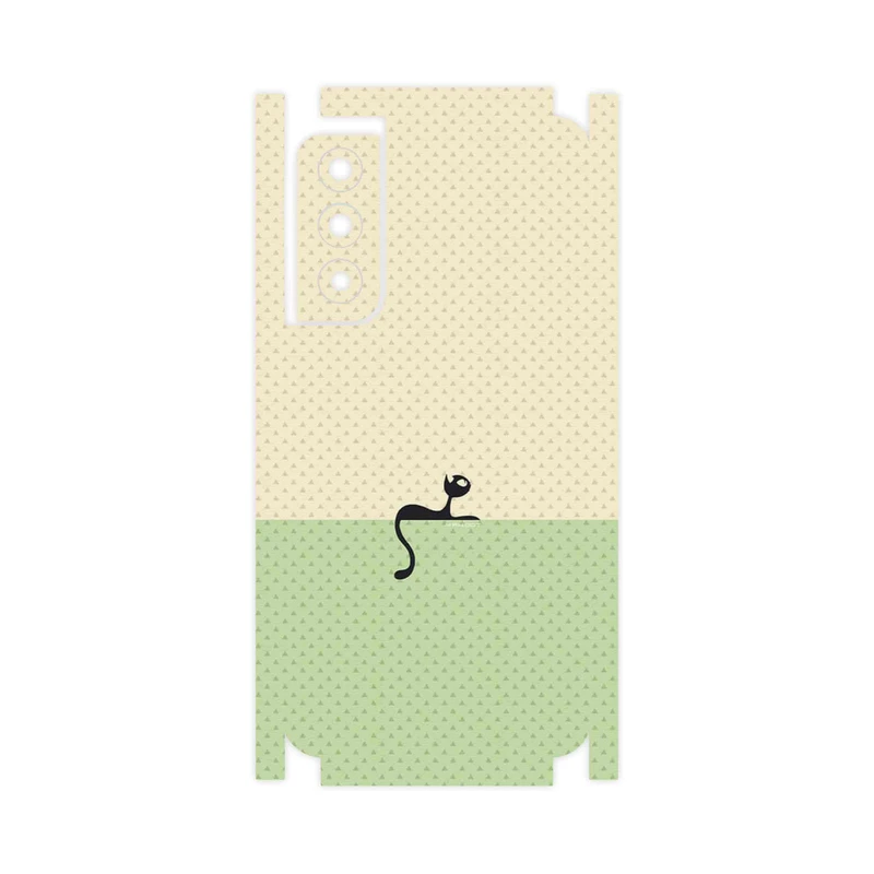 برچسب پوششی ماهوت مدل Minimal Internet Cat Icon-FullSkin مناسب برای گوشی موبایل سامسونگ Galaxy S21 FE 5G