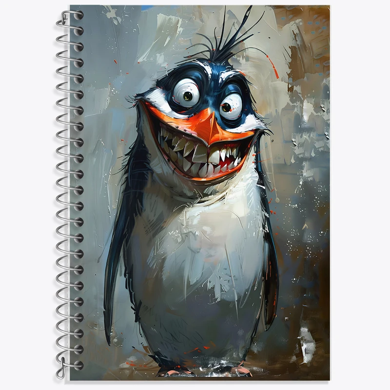 دفتر نت موسیقی 50 برگ خندالو طرح پنگوئن ترسناک کد F6568