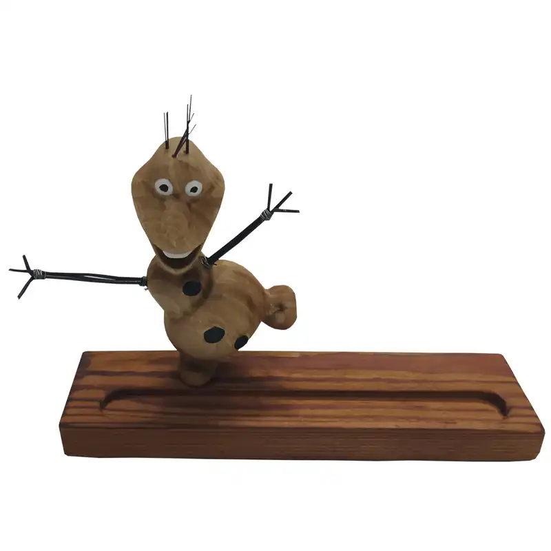 جا عودی چوبی مدل آدم برفی اولاف