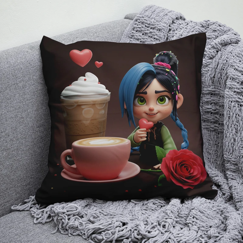 کوسن پاد آفرین مدل کارتون وانیلوپه طرح جینکس 1622