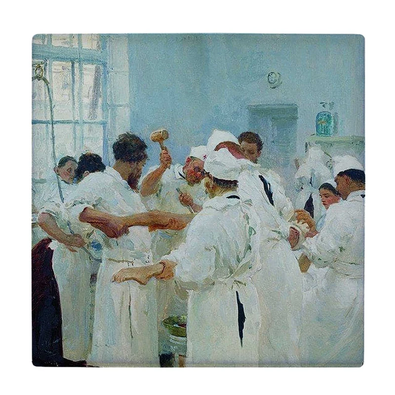   زیر لیوانی  طرح نقاشی کلاسیک جراحان کد    5795773_4228