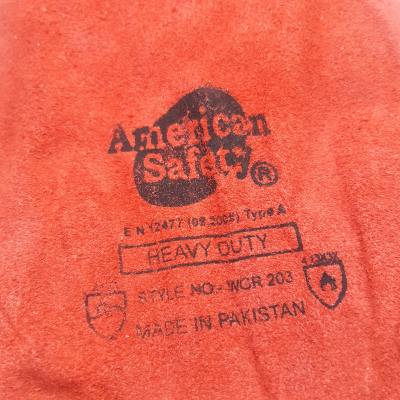 دستکش جوشکاری آمریکن سیفتی مدل HJ-477