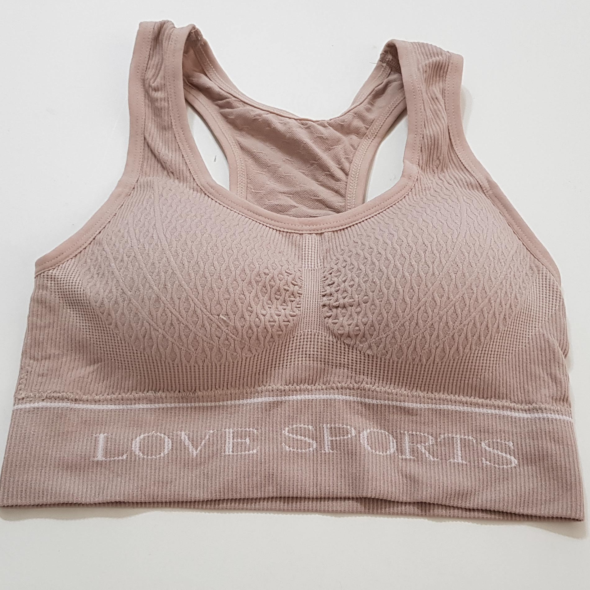 نیم تنه ورزشی زنانه ماییلدا مدل بدون فنر پددار ماساژوری کد 4635 رنگ صورتی روشن