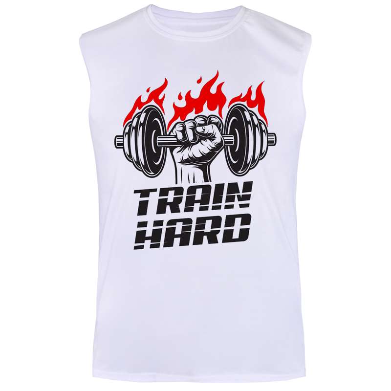 تاپ مردانه مدل FITNESS کد TOW16 رنگ سفید