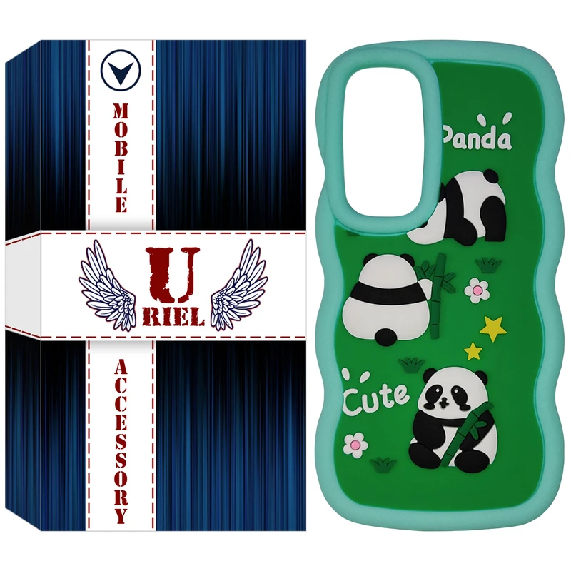کاور یوریل مدل سیلیکونی عروسکی طرح پاندا مناسب برای گوشی موبایل سامسونگ Galaxy A55