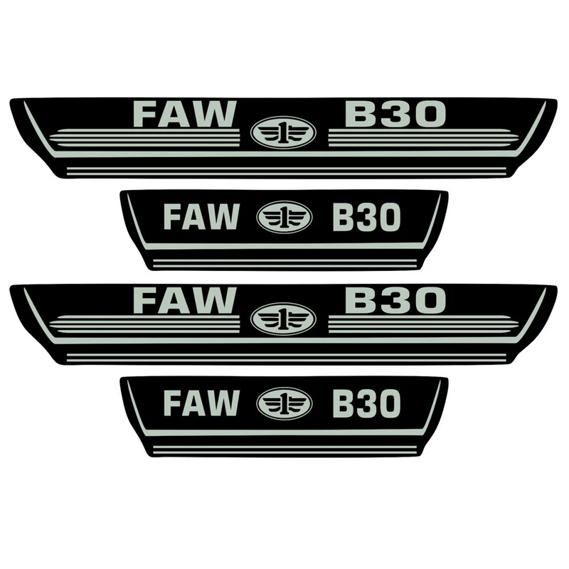    برچسب بدنه خودرو اسپرت غدیر مدل CH NO YA59 A50مناسب برای فاو بسترن بسته 4 عددی