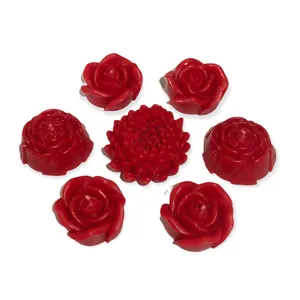 شمع شناور مدل یلدا گل A113 بسته 7 عددی