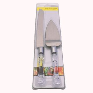 نقد و بررسی ست کارد و کفگیر سرو کیک مدل کریستال کد 7 توسط خریداران