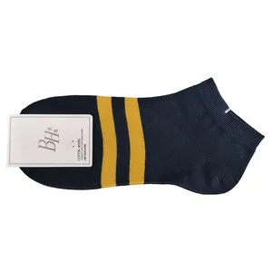 جوراب مردانه مدل  مچی طرح دو خط رنگ سرمه ای