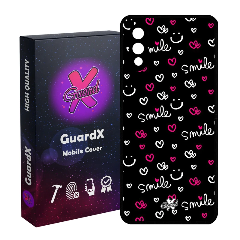 کاور گارد ایکس طرح Smile مدل Glass10136 مناسب برای گوشی موبایل سامسونگ Galaxy A02 / M02