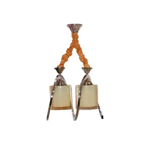 لوستر 2 شعله پلاس نور شو مدل پیچ 2