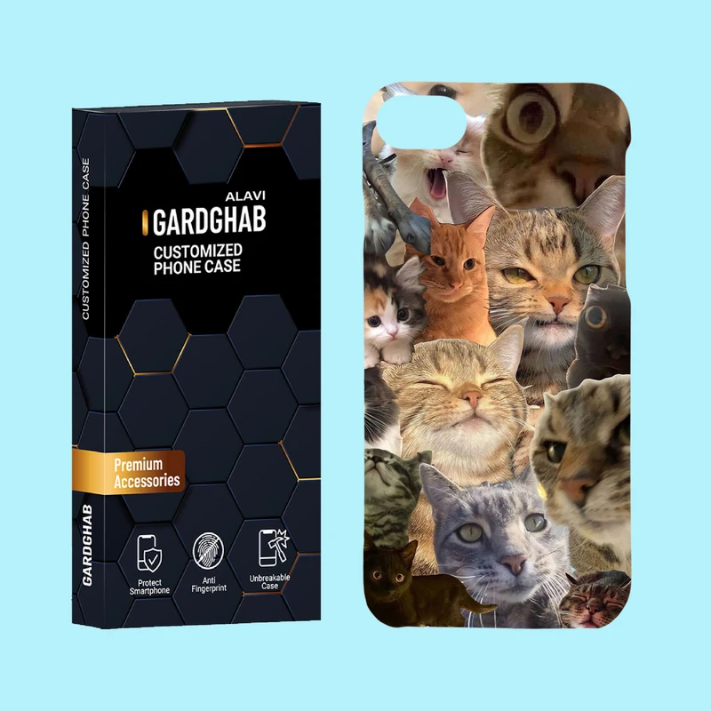 کاور گارد قاب علوی مدل حیوانات مناسب برای گوشی موبایل اپل iPhone 7 / iPhone 8 / iPhone SE 2022 / iPhone SE 2020