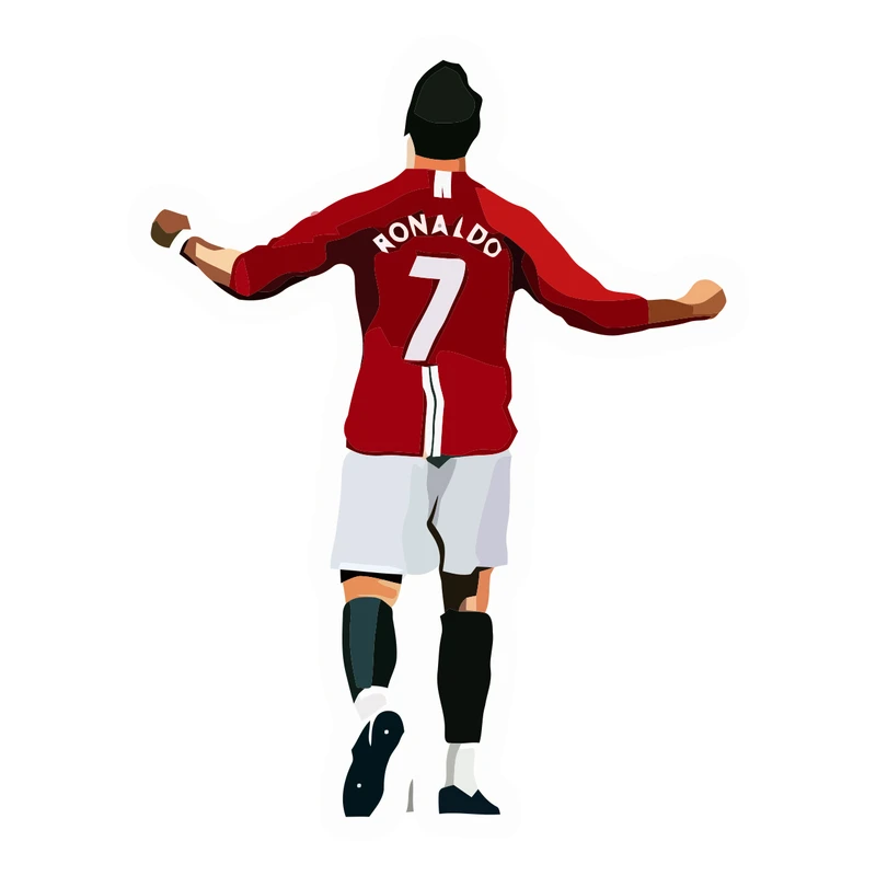 برچسب لپ تاپ پویا مارکت طرح رونالدو کد 1239