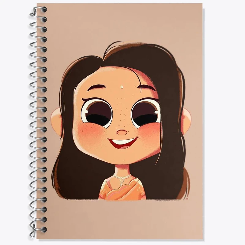 دفتر لغت 50 برگ خندالو مدل دخترونه کد 6055