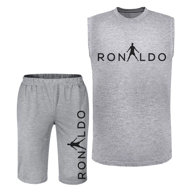 ست تاپ و شلوارک مردانه مدل رونالدو A418