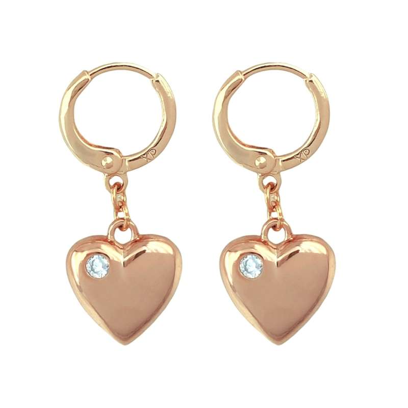 گوشواره زنانه ژوپینگ مدل قلب کد E4406