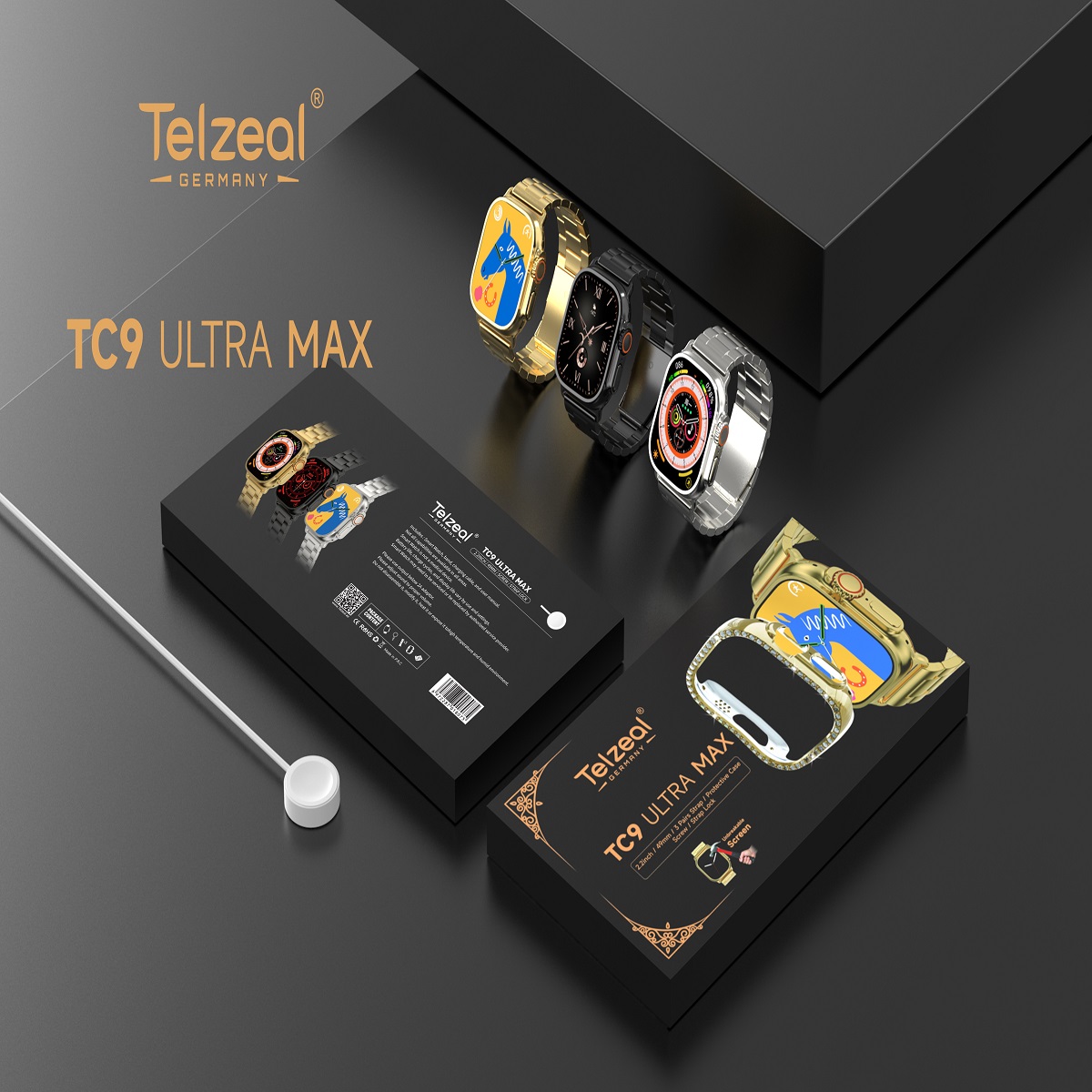 اسمارت واچ  تلزیل مدل TC9 ultra max