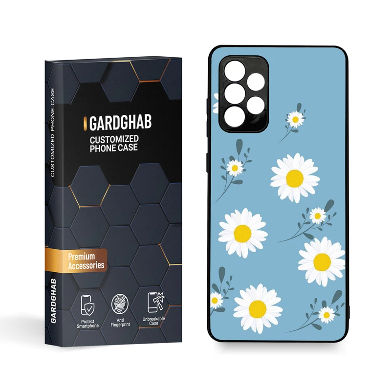 کاور گارد قاب مدل گل مناسب برای گوشی موبایل سامسونگ Galaxy A72