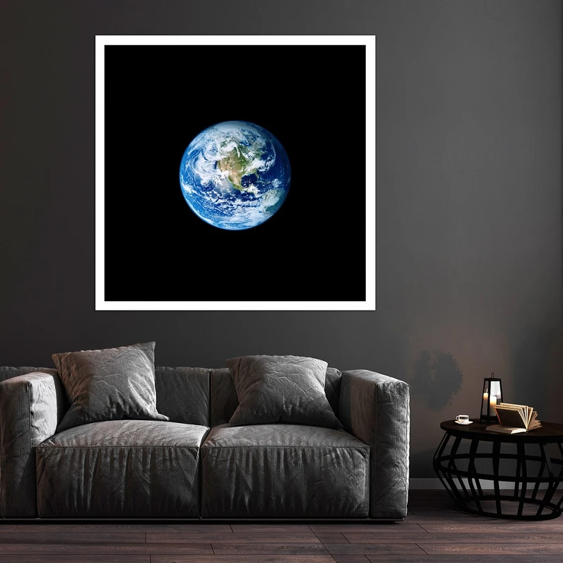 تابلو بکلیت طرح کره و کهکشان مدل قاب شاسی W-S8227