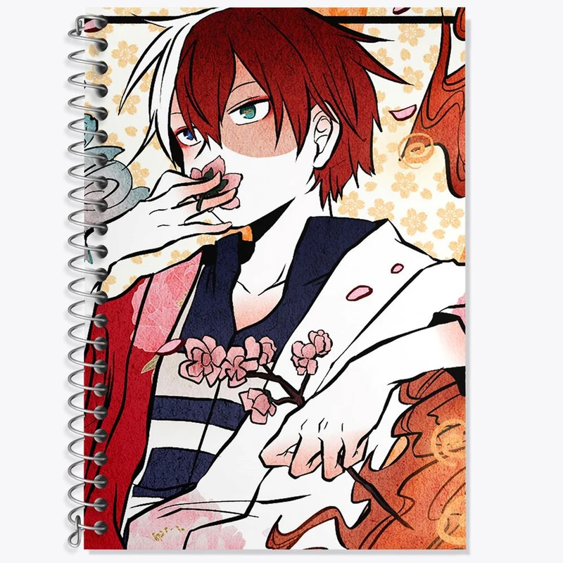 دفتر لغت 50 برگ خندالو مدل شوتو تودوروکی انیمه آکادمی قهرمان من کد 16168