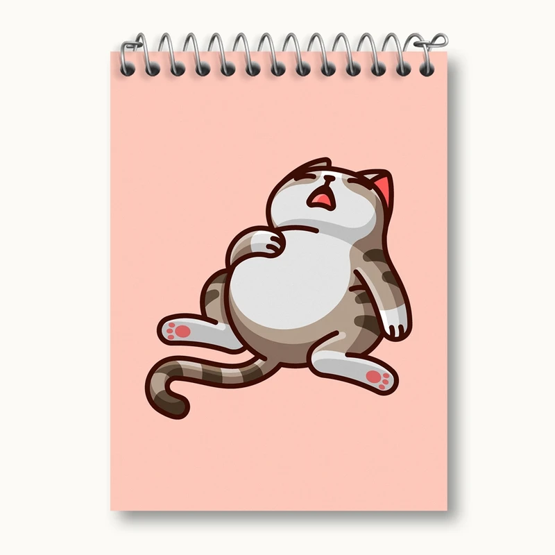 دفتر یادداشت 50 برگ خندالو مدل حیوانات بامزه گربه کد 28196