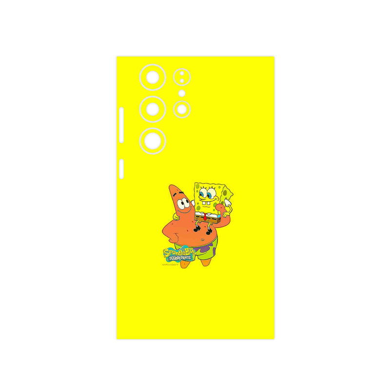 برچسب پوششی ماهوت مدل SpongeBob SquarePants مناسب برای گوشی موبایل سامسونگ Galaxy S23 Ultra