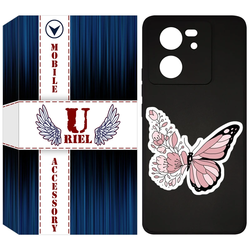 کاور یوریل مدل KSH کد 98 طرح پروانه مناسب برای گوشی موبایل شیائومی 13T / 13T Pro / Redmi K60 Ultra