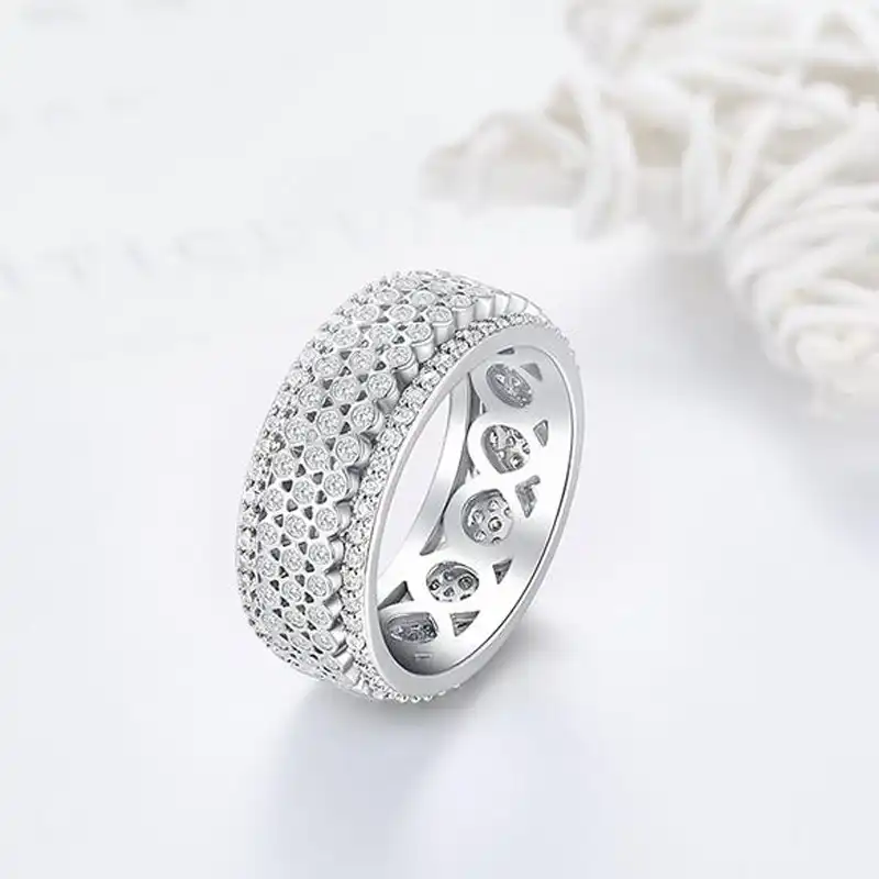 انگشتر نقره زنانه شهر جواهر مدل CR011