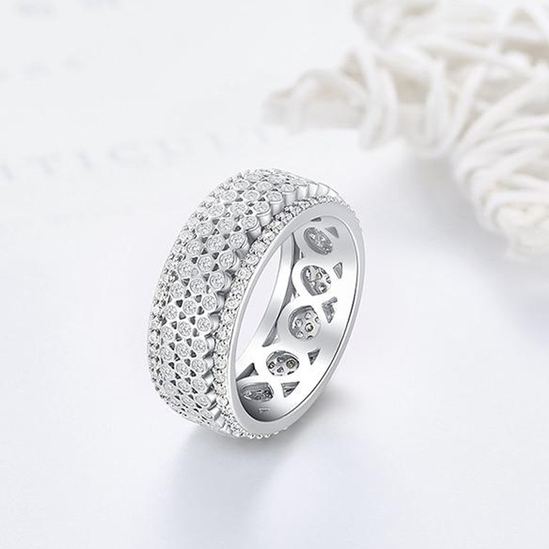 انگشتر نقره زنانه شهر جواهر مدل CR011 انگشتر نقره زنانه شهر جواهر مدل CR011