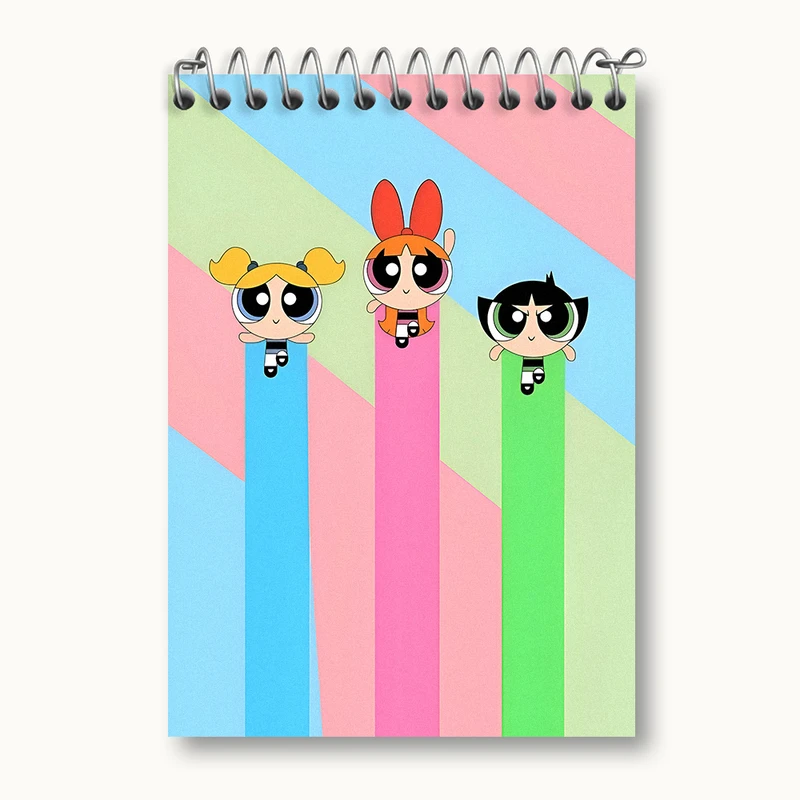 دفتر یادداشت 50 برگ خندالو طرح دختران نیرومند (The Powerpuff Girls) کد N4446