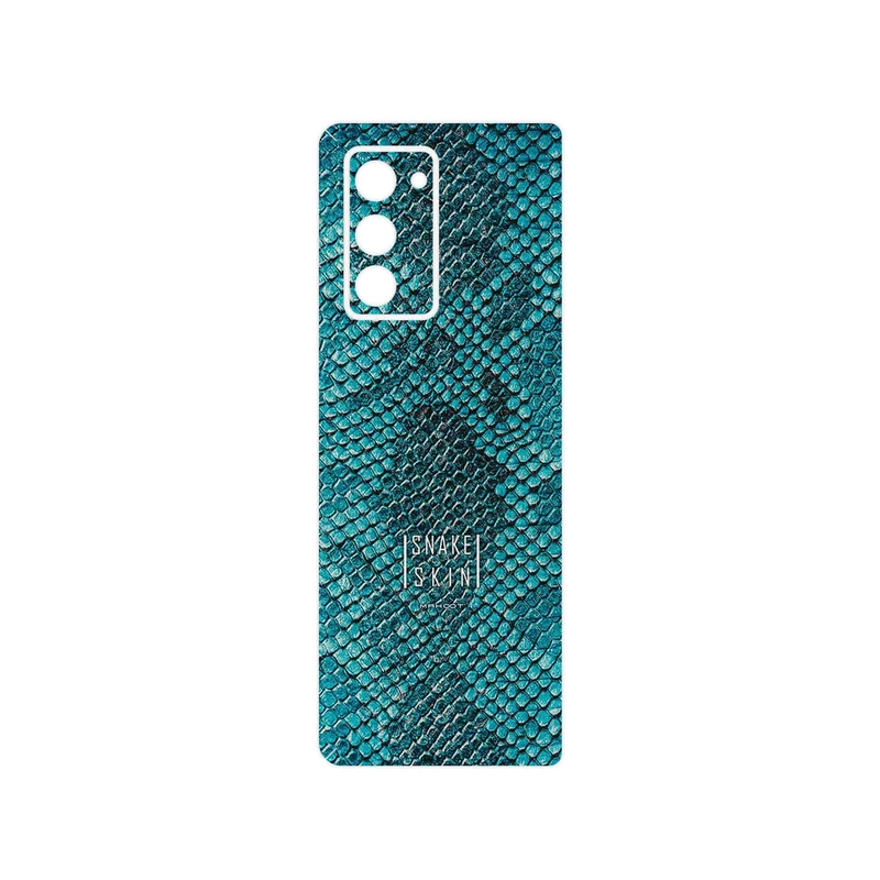 برچسب پوششی ماهوت مدل Blue Snake Skin مناسب برای گوشی موبایل سامسونگ Galaxy Z FOLD 2