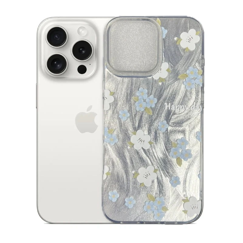 کاور طرح شکوفه باران مناسب برای گوشی موبایل اپل iPhone 16 Pro Max