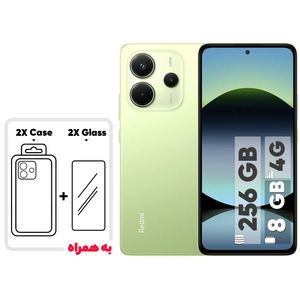 خرید و مشخصات گوشی گوشی موبایل شیائومی مدل Redmi Note 14 4G دو سیم کارت ظرفیت 256 گیگابایت و رم 8 گیگابایت - به همراه 2 عدد کاور و 2 عدد محافظ صفحه نمایش
