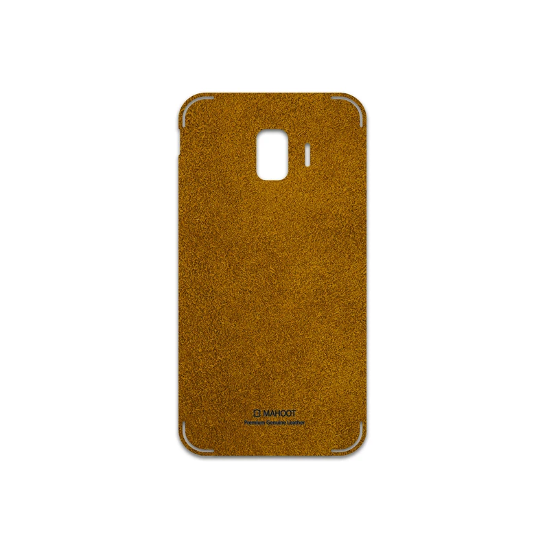برچسب پوششی ماهوت مدل Brown-Chamois-Leather مناسب برای گوشی موبایل سامسونگ Galaxy J2 Core