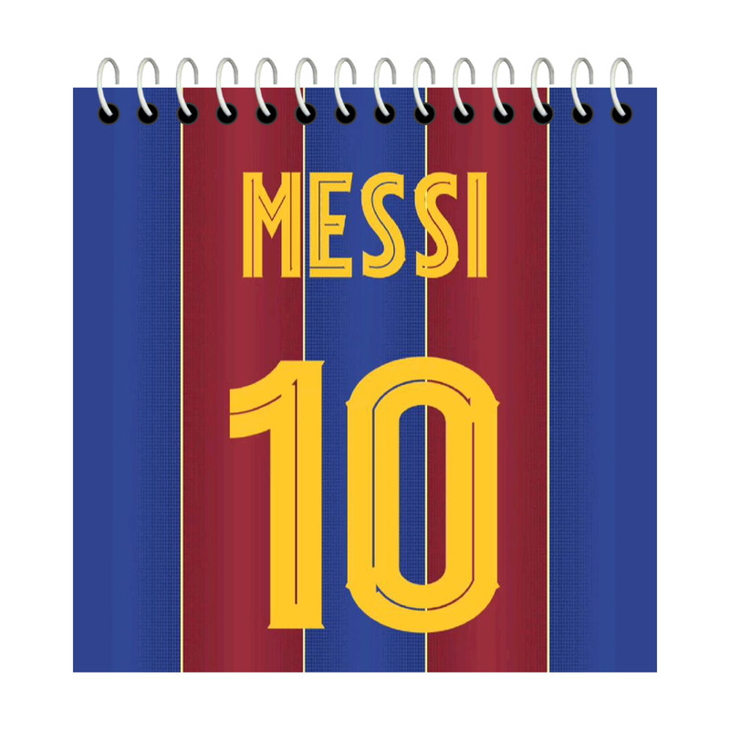 دفترچه یادداشت 50 برگ آلبالو مدل مسی بارسلونا کد 4101