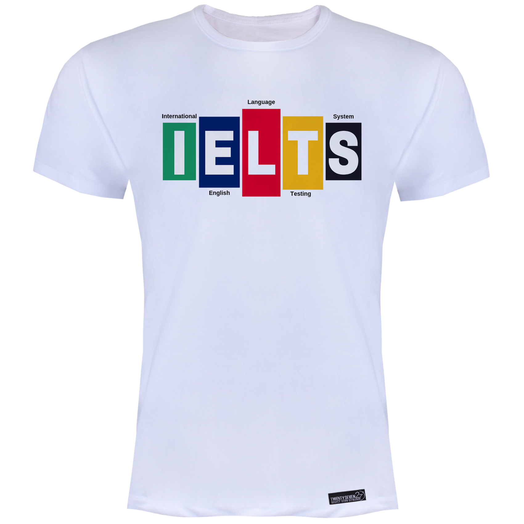 تی شرت آستین کوتاه مردانه 27 مدل IELTS Colors کد MH93