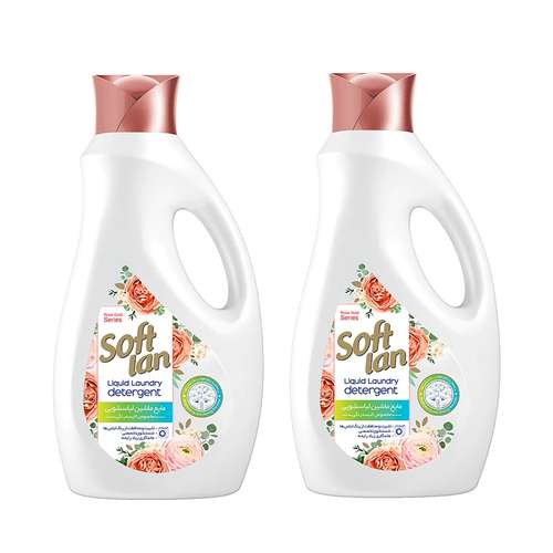 مایع لباسشویی سافتلن مدل Rose Gold حجم 1.8 لیتر بسته 2 عددی