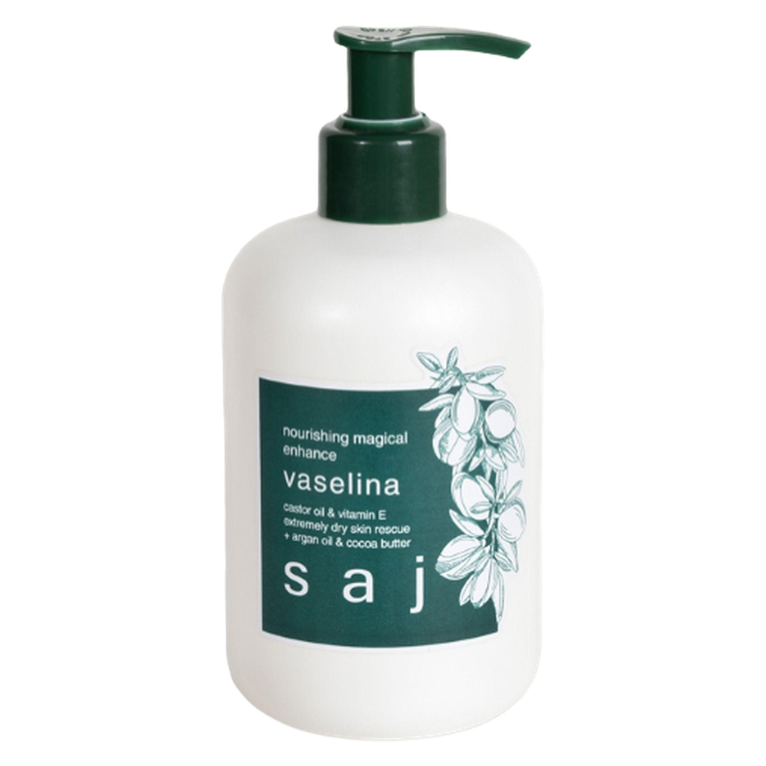 وازلین ساج مدل روغن کرچک و کره کاکائو حجم 300 میلی لیتر