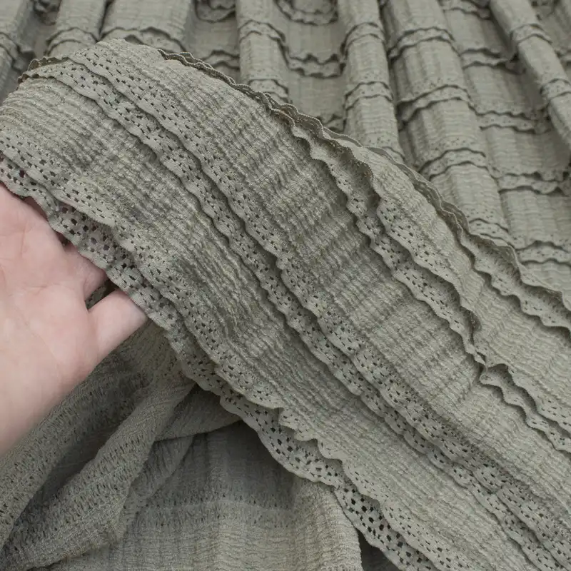 دامن چیندار زنانه کد 1 رنگ سبز