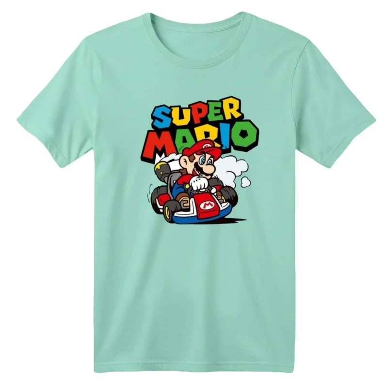 تی شرت آستین کوتاه بچگانه مدل ماریو کد ۷