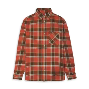 پیراهن آستین بلند مردانه اچ اند ام مدل ORNG-HM