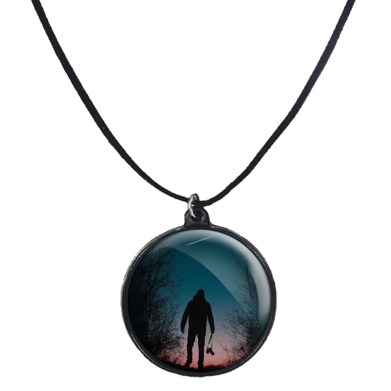 گردنبند پرمانه طرح عکاس کد pmb.12680 مدل دو طرفه